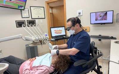 Dr. Dan Haas Treating a Patient
